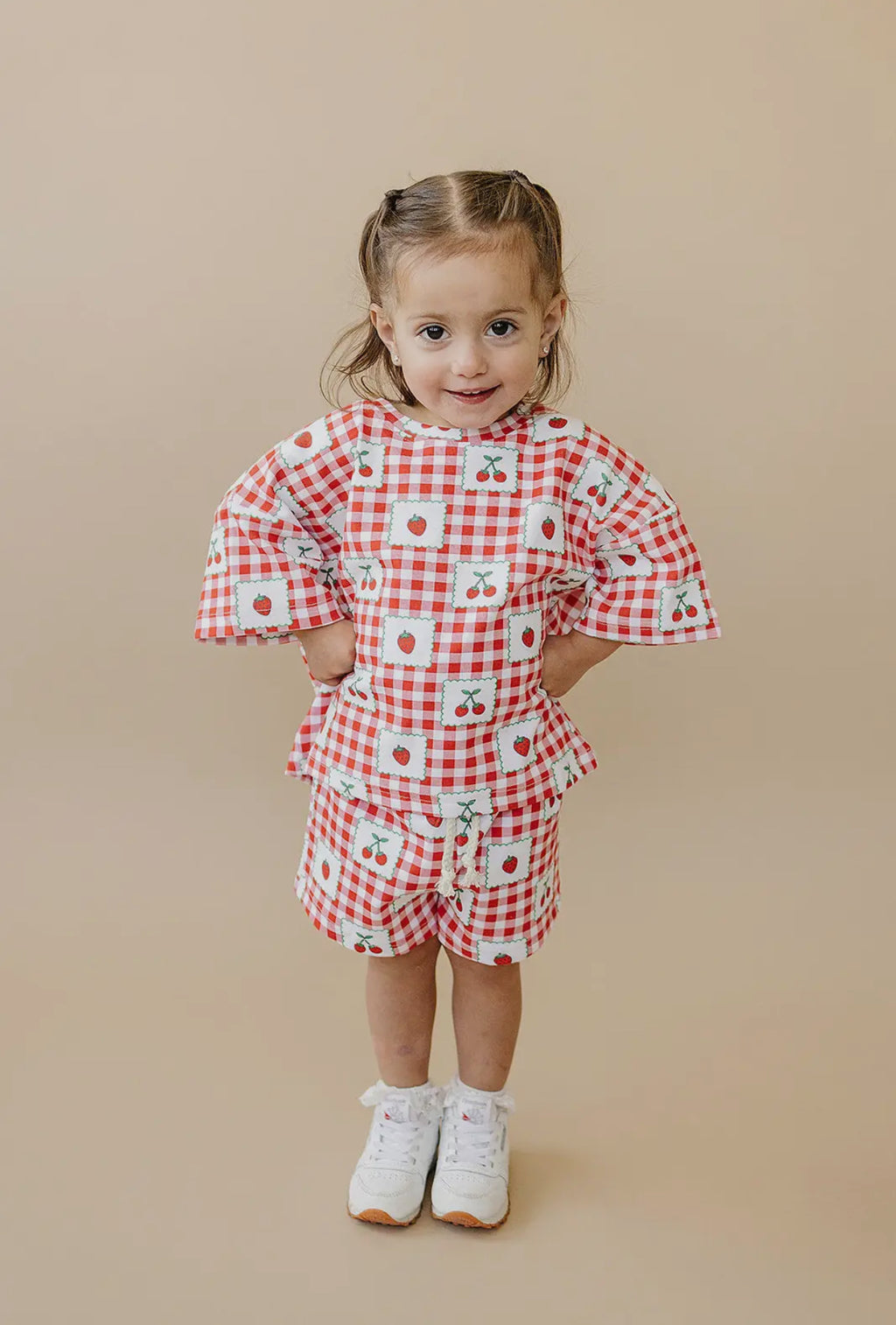 Strawberry Gingham Set