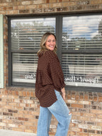 Coffee Date Plaid Top