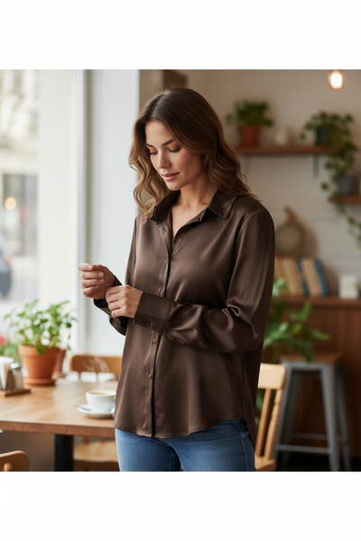 Dark Chocolate Blouse