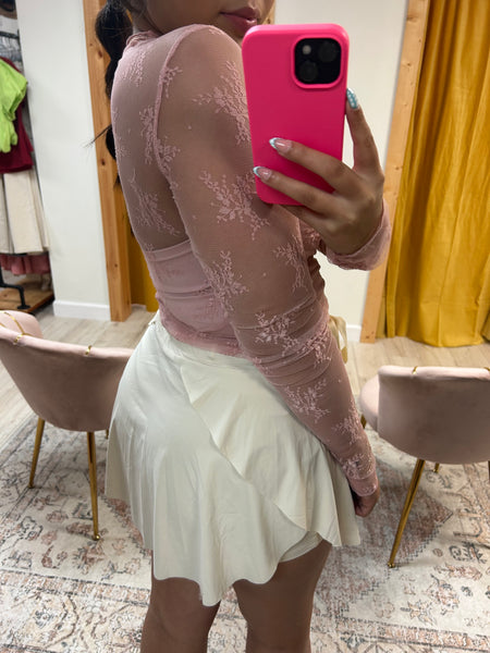 Beige Sand Skort