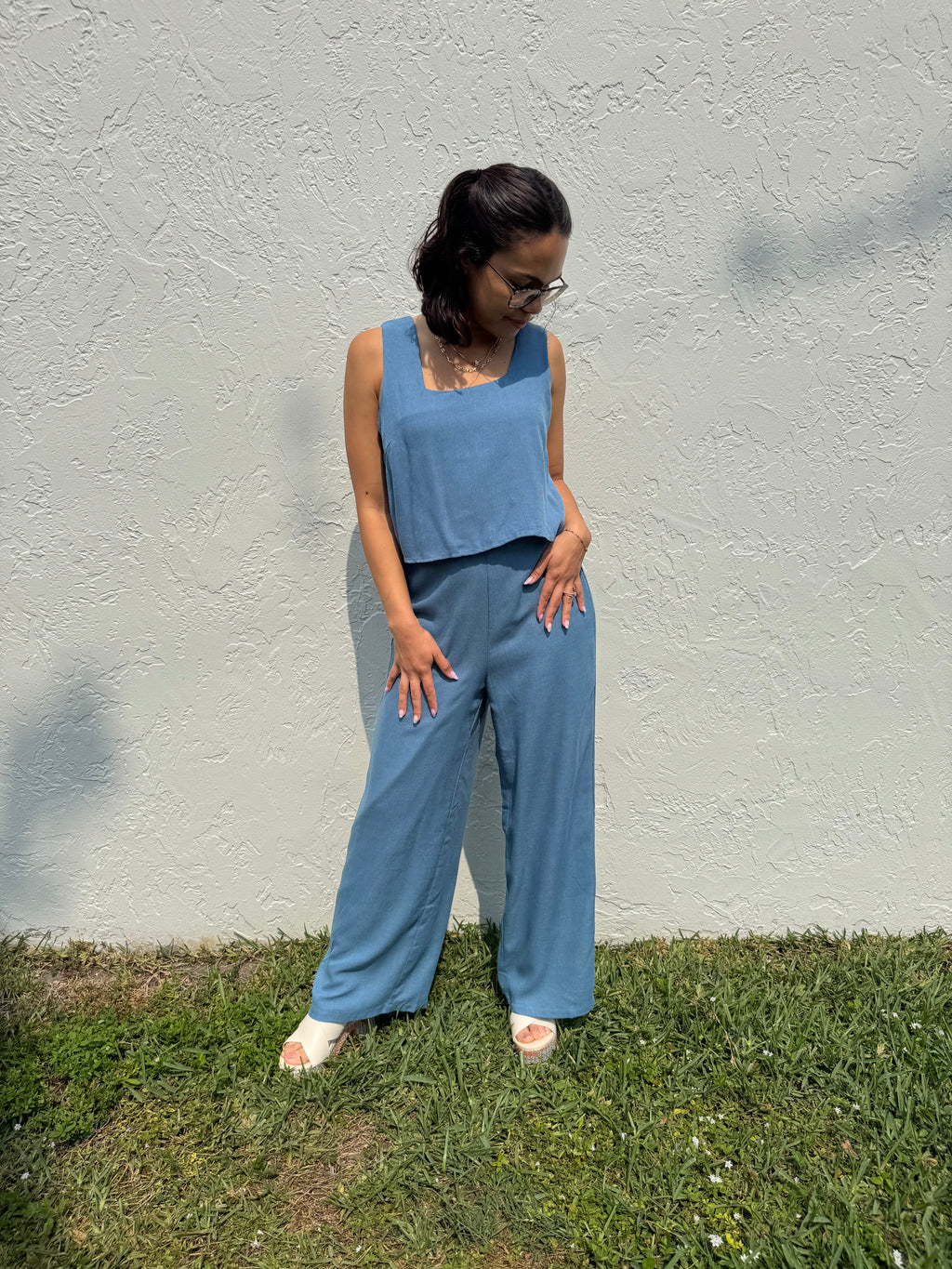 Denim Blue Top