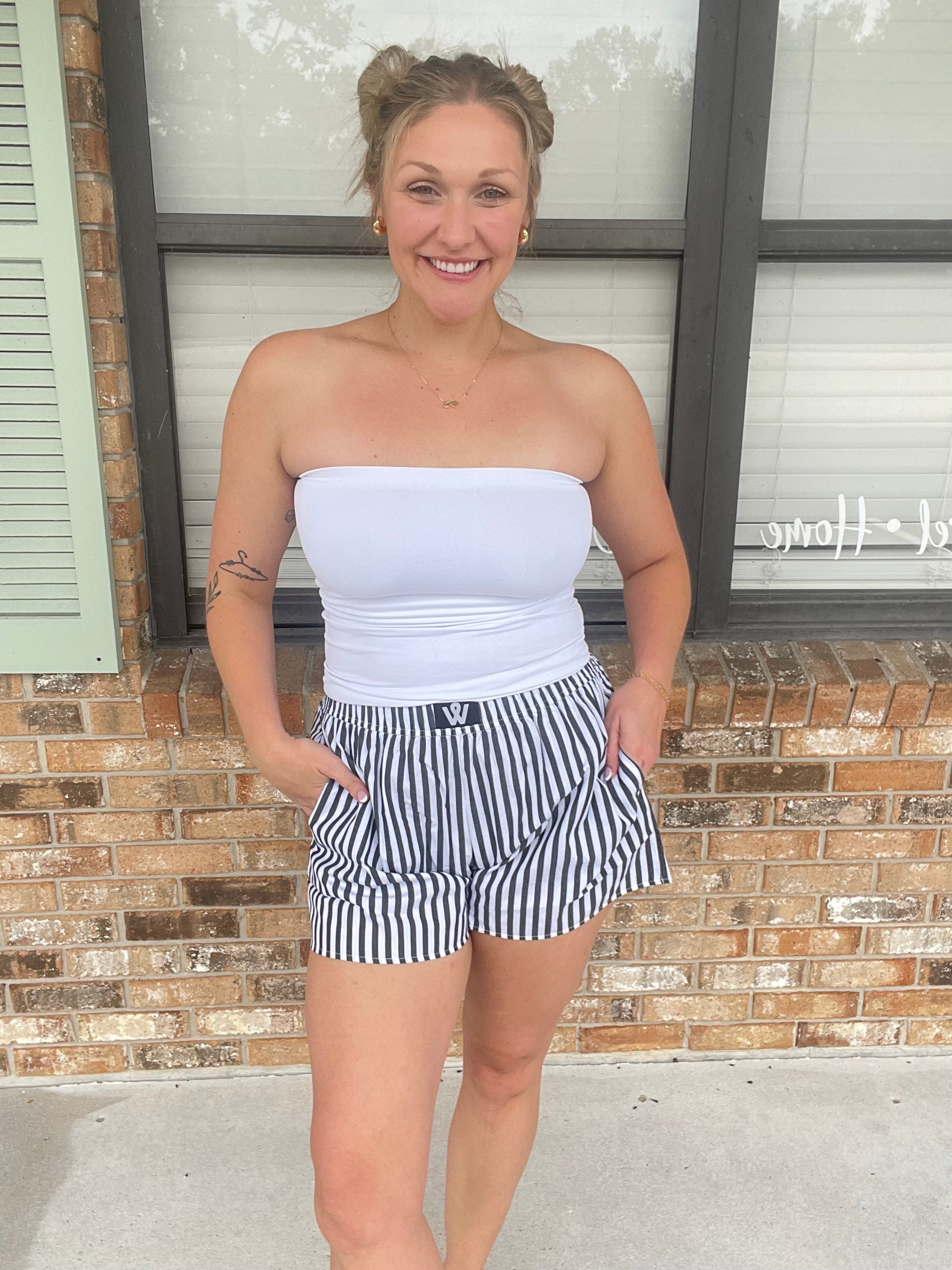 Downtown Stripe Boxer Shorts