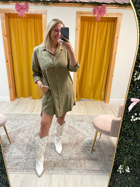 Martini Shirt Dress