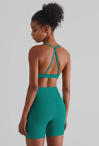 Apex Green Biker Shorts