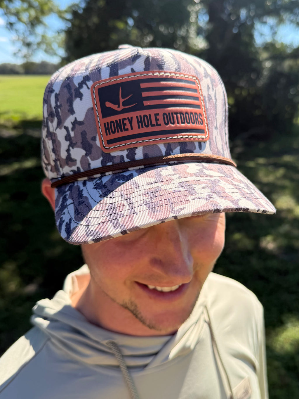 Camo Print Flat Bill