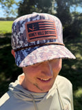Camo Print Flat Bill