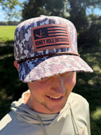 Camo Print Flat Bill