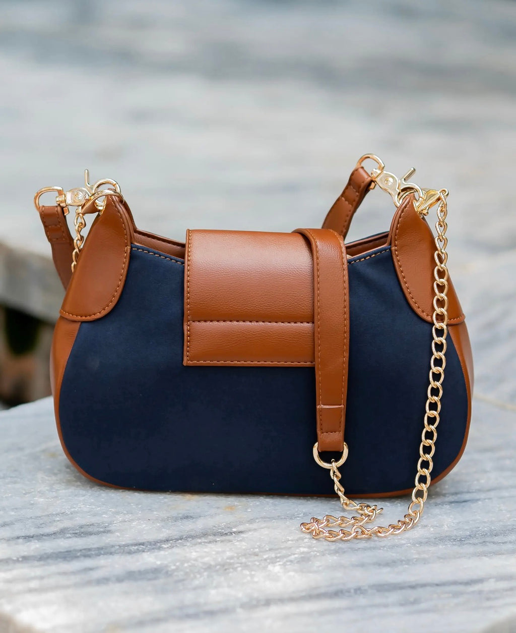 Leighton Navy Crossbody