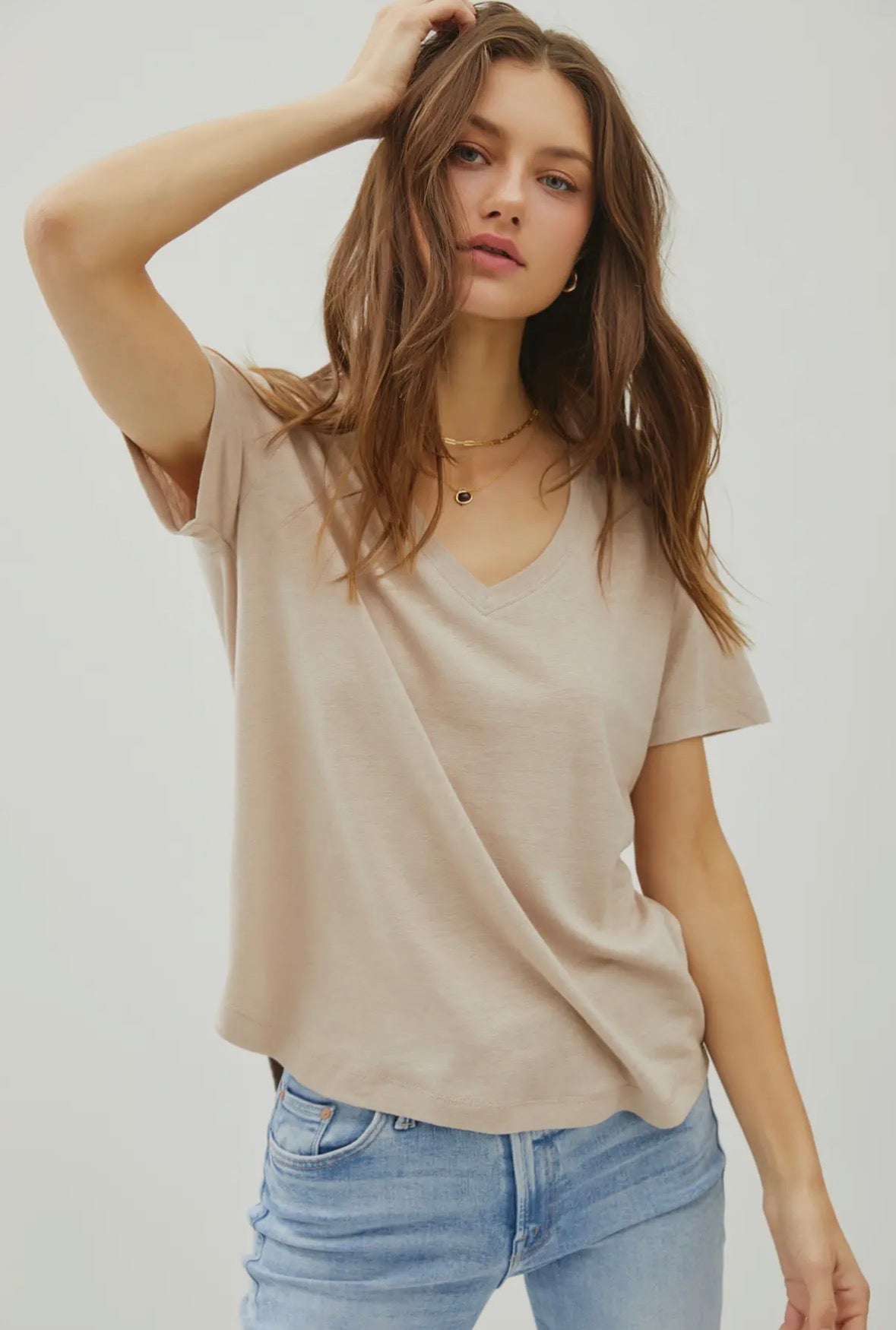 Prairie Sand V-Neck
