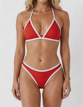 Red Hot Contrast Bikini Set