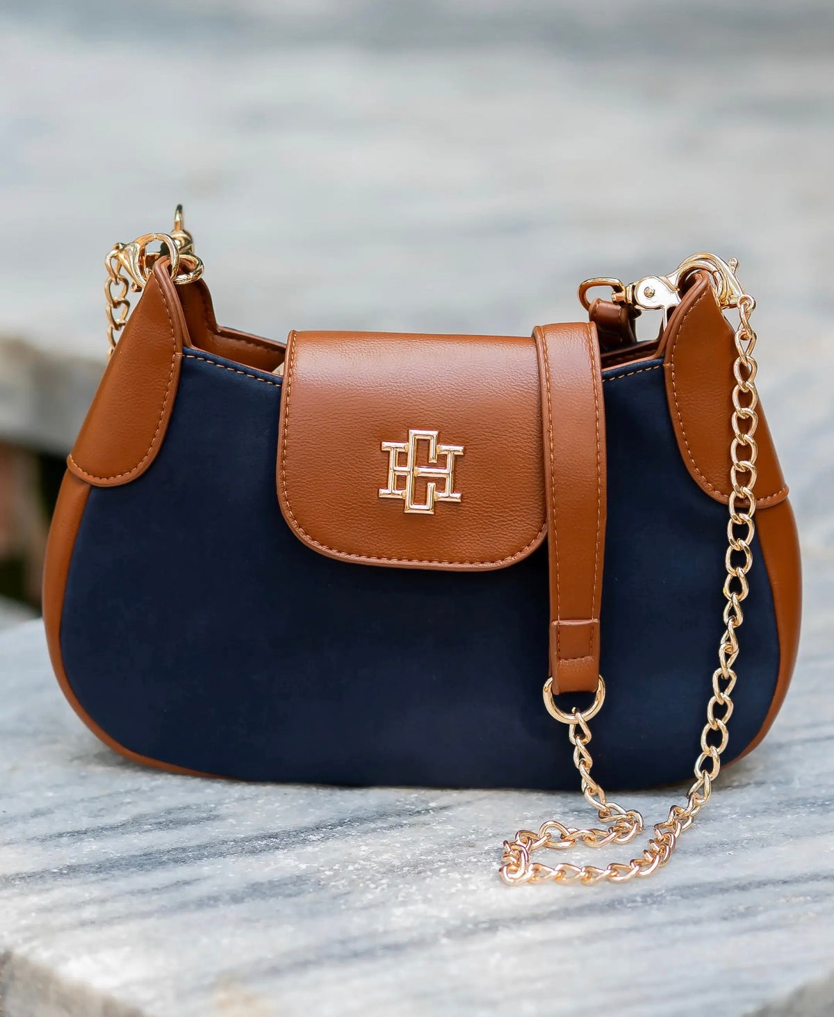 Leighton Navy Crossbody
