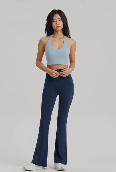 Navy Flow Flare Pants