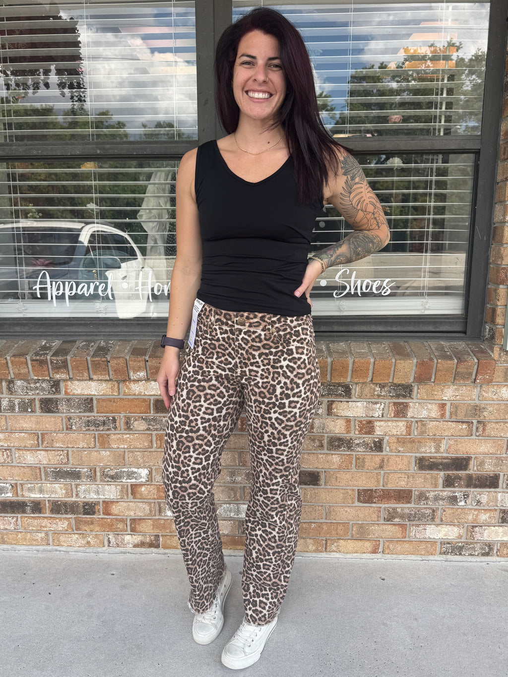 Leah Leopard Pants