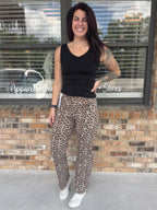 Leah Leopard Pants