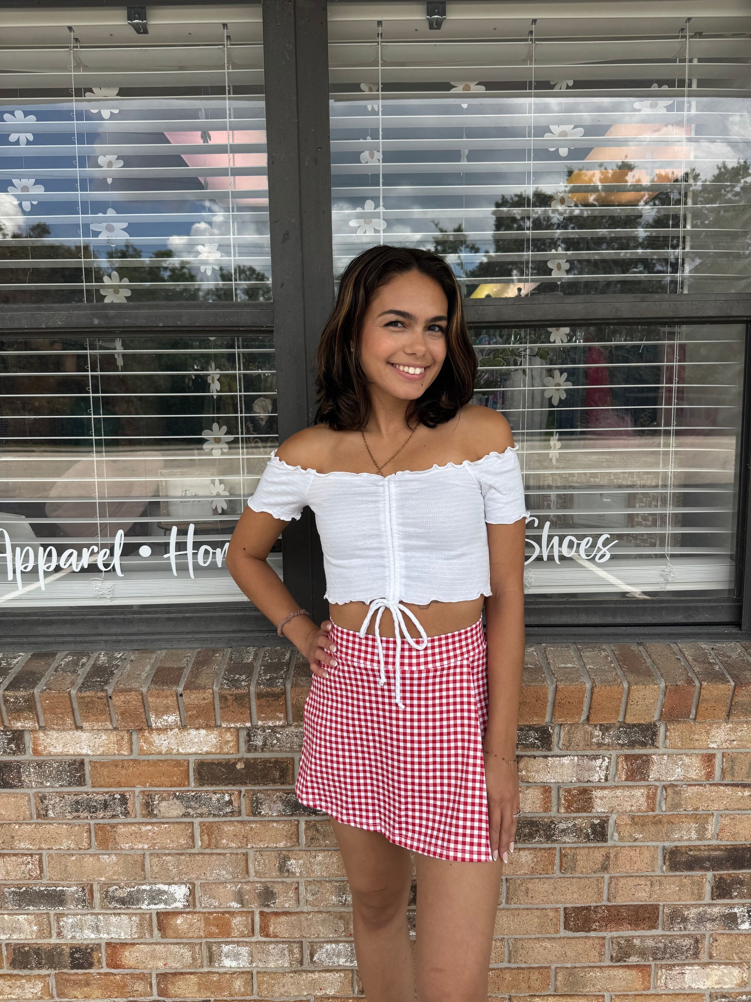 Mini White Crop Top