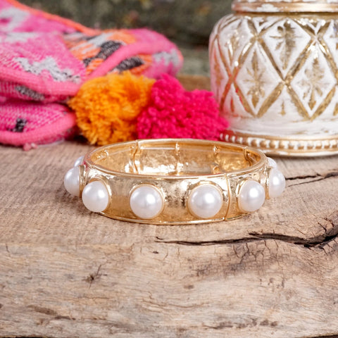 Eternity Pearl Bangle