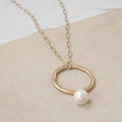 Boho Long Pearl Necklace