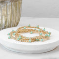 Minty Beaded Stack