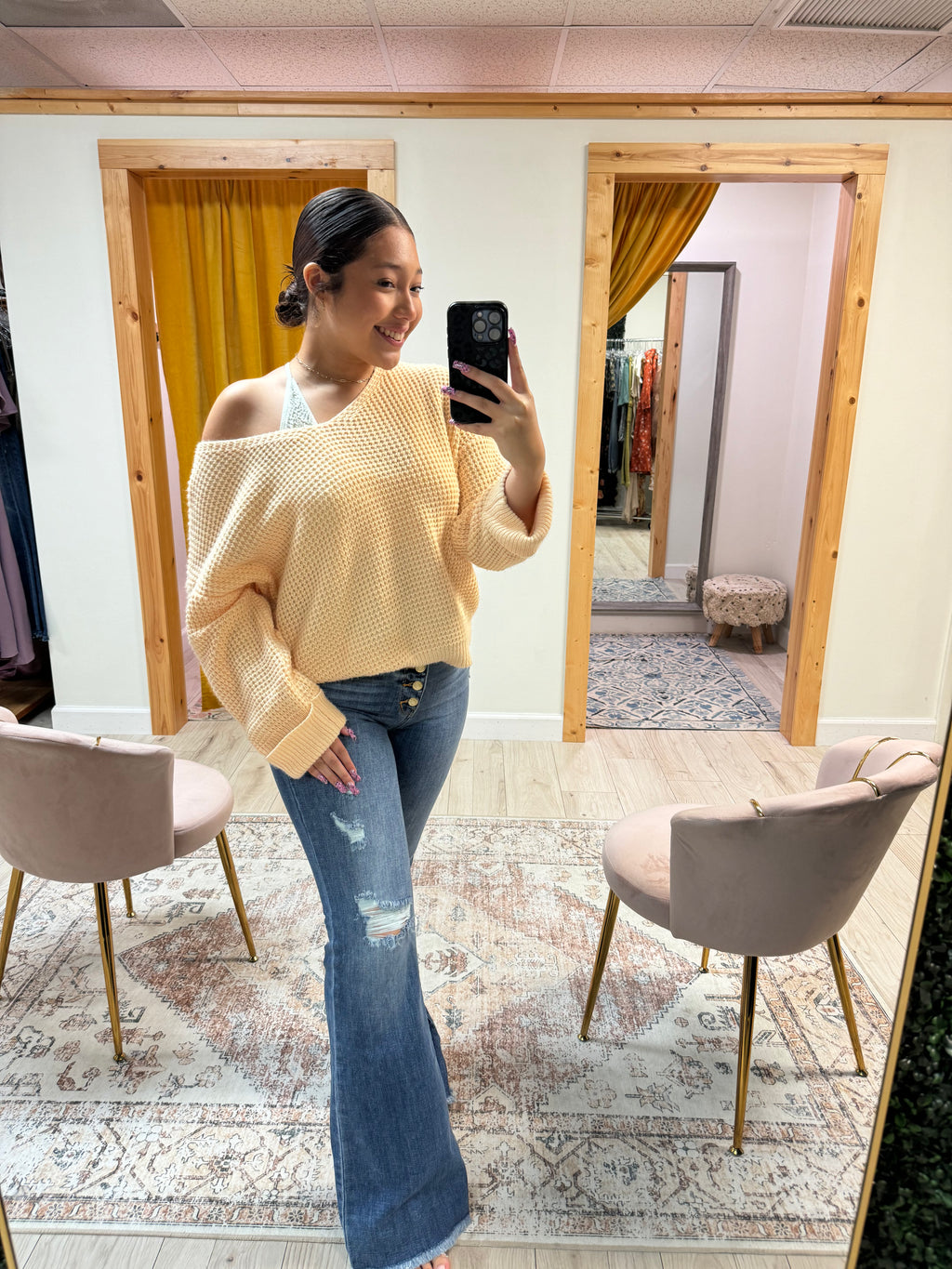 Boho Bliss Button-Up Flares
