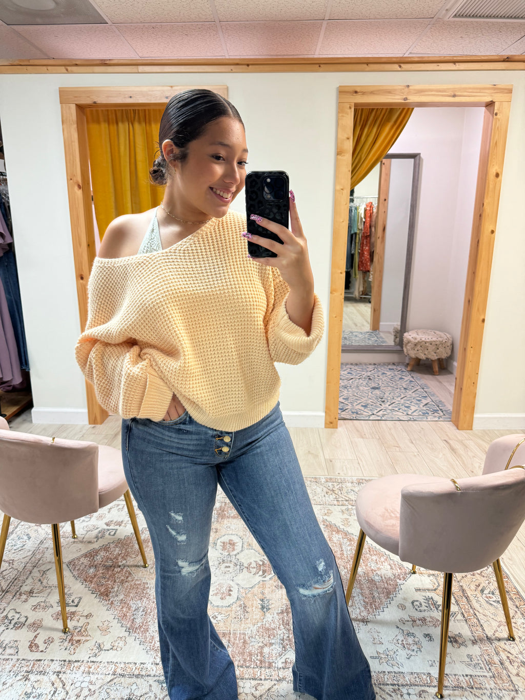 Boho Bliss Button-Up Flares