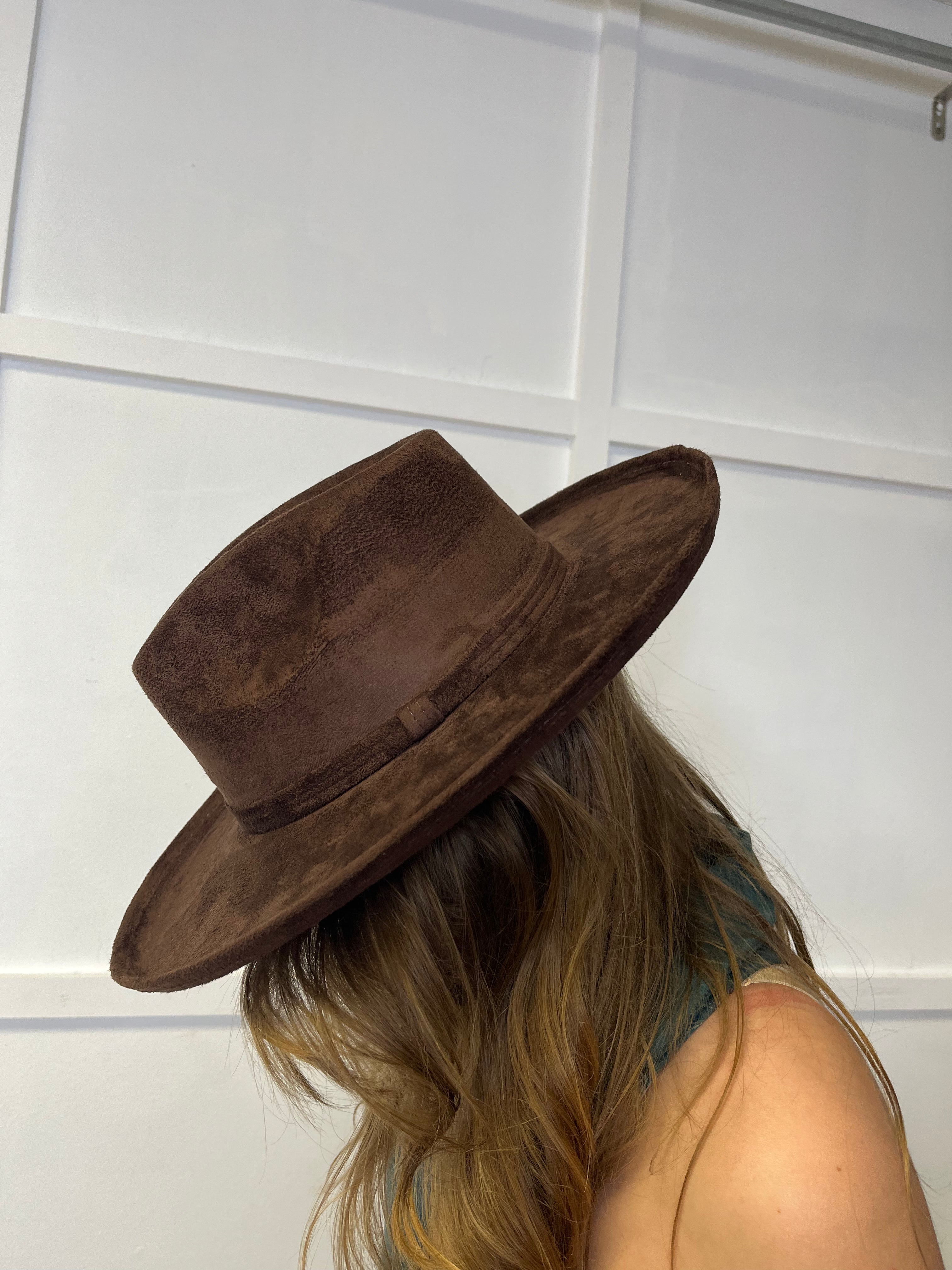 Velvet Curved Brim Fedoras
