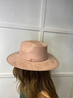 Velvet Flat Brim Fedoras