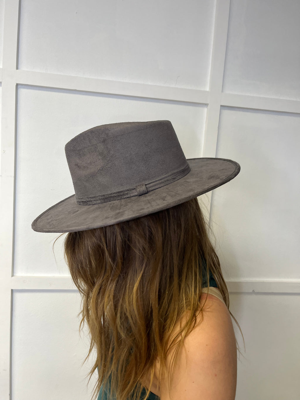 Velvet Flat Brim Fedoras