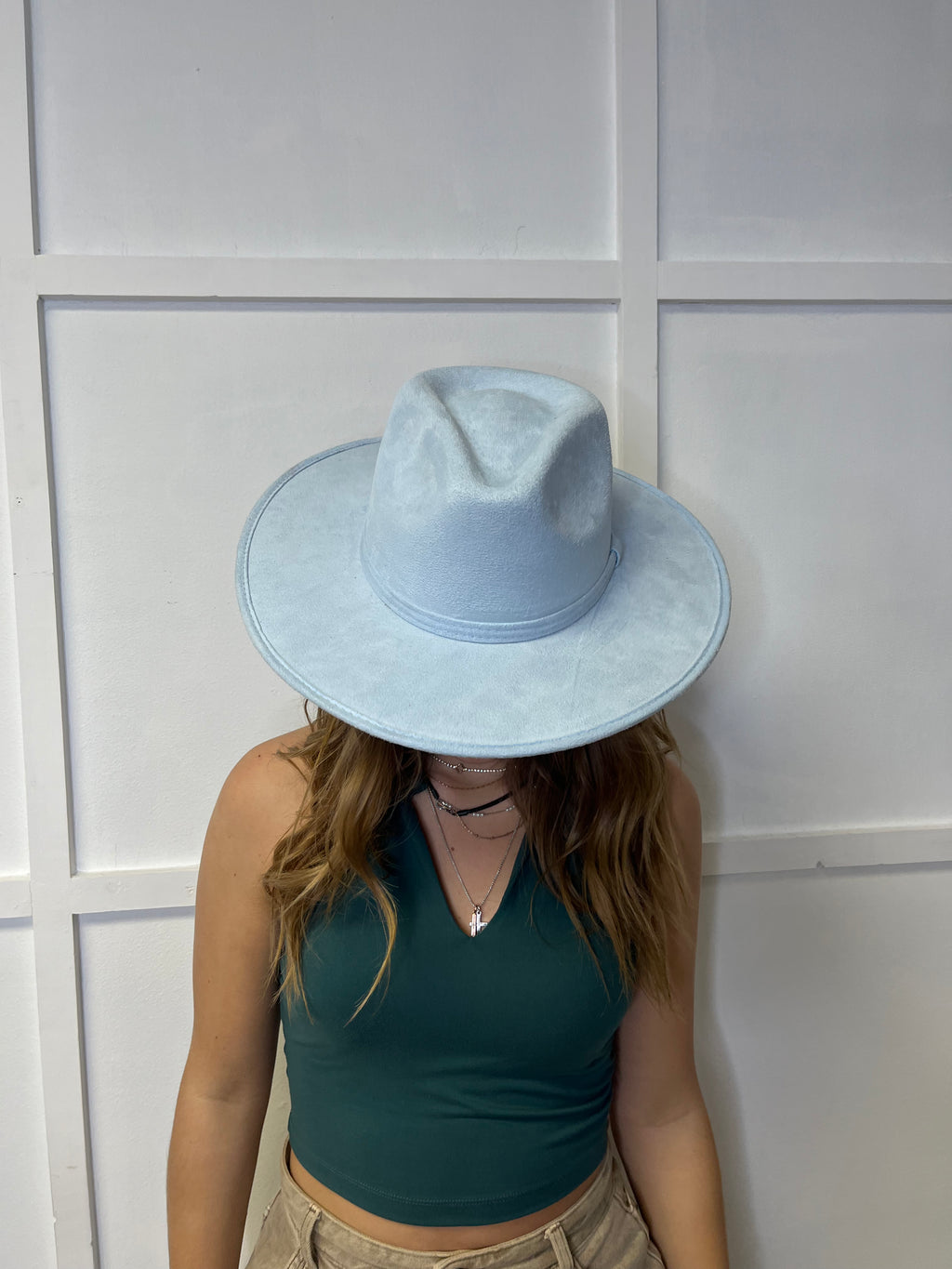 Velvet Flat Brim Fedoras