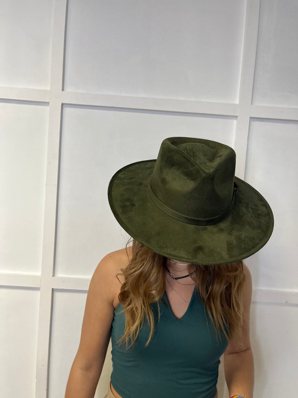 Velvet Flat Brim Fedoras