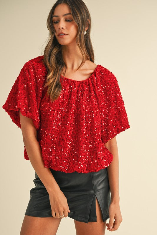 Ruby Sparkle Blouse