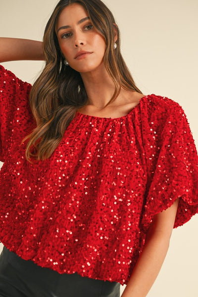 Ruby Sparkle Blouse