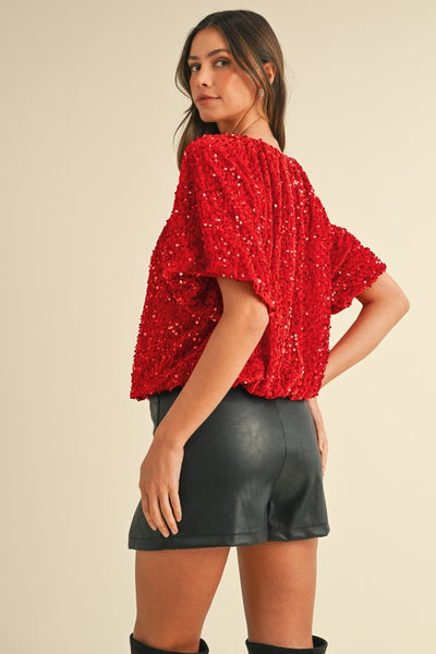 Ruby Sparkle Blouse