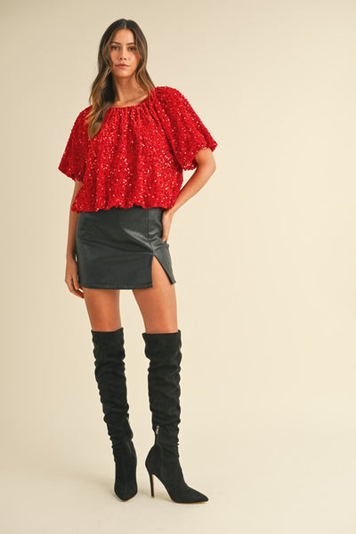 Ruby Sparkle Blouse