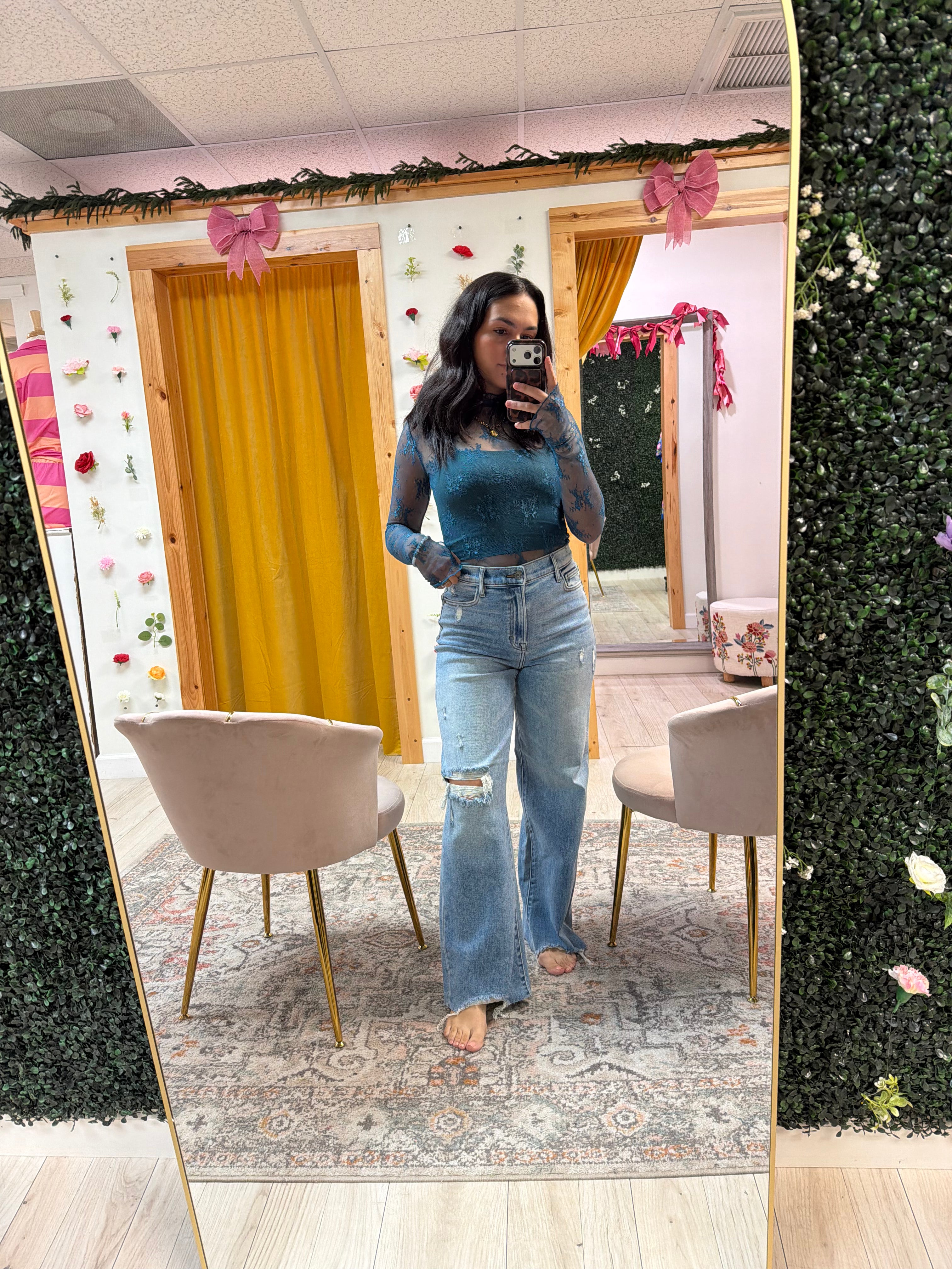 Debbie Distressed Dad Jeans