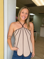 Toasted Taupe Linen Top