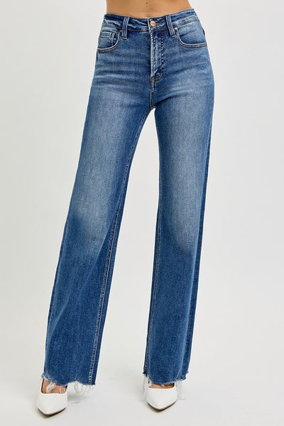 Cassy Raw Hem Jeans
