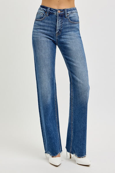 Cassy Raw Hem Jeans