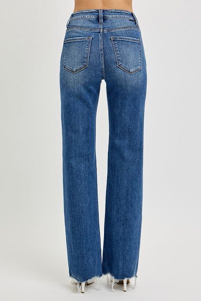 Cassy Raw Hem Jeans