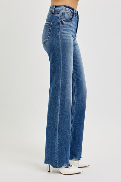 Cassy Raw Hem Jeans