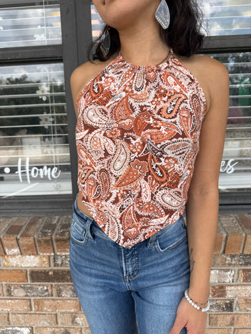 Boho Paisley Halter