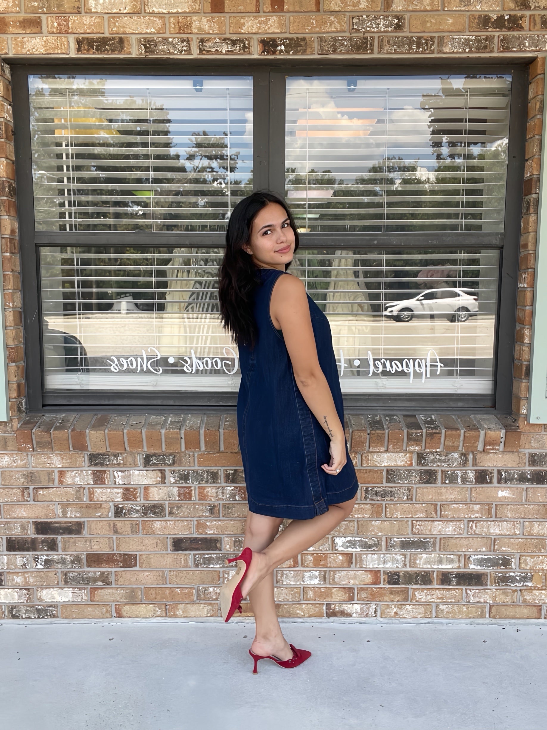Effortless Denim Shift Dress