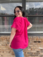 Fuchsia Flirt Top