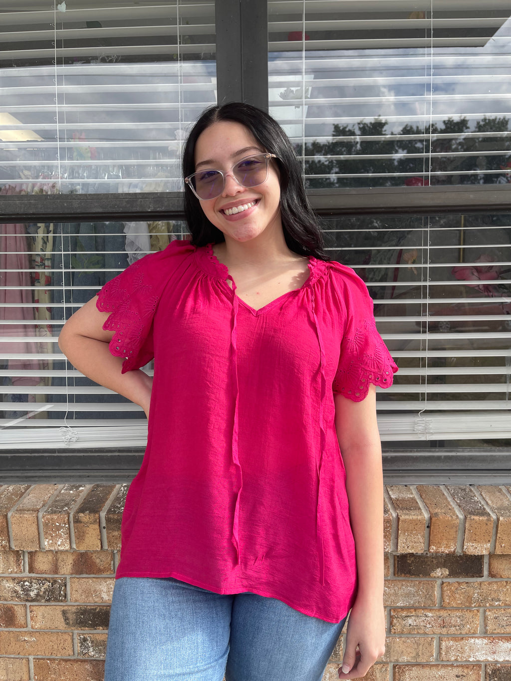 Fuchsia Flirt Top
