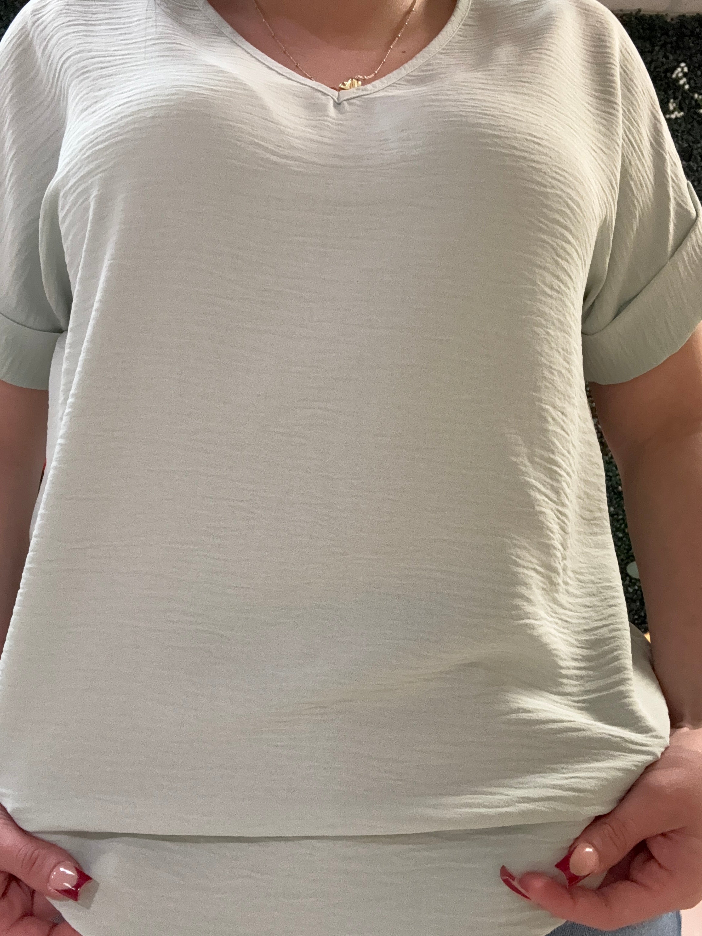 Soft Drift Sage Tee