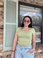 Sweet Pea Square Neck Top
