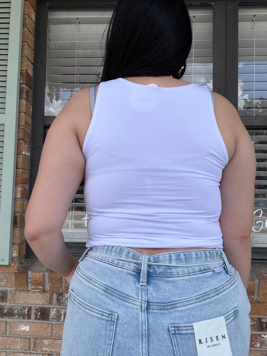 Off-White v-neck tank