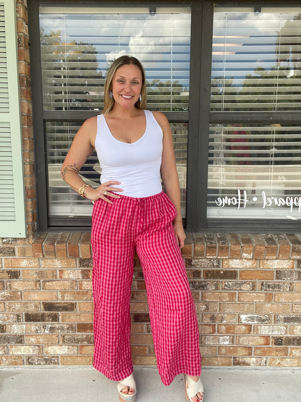 Sweet Picnic Drawstring Relaxed Pants