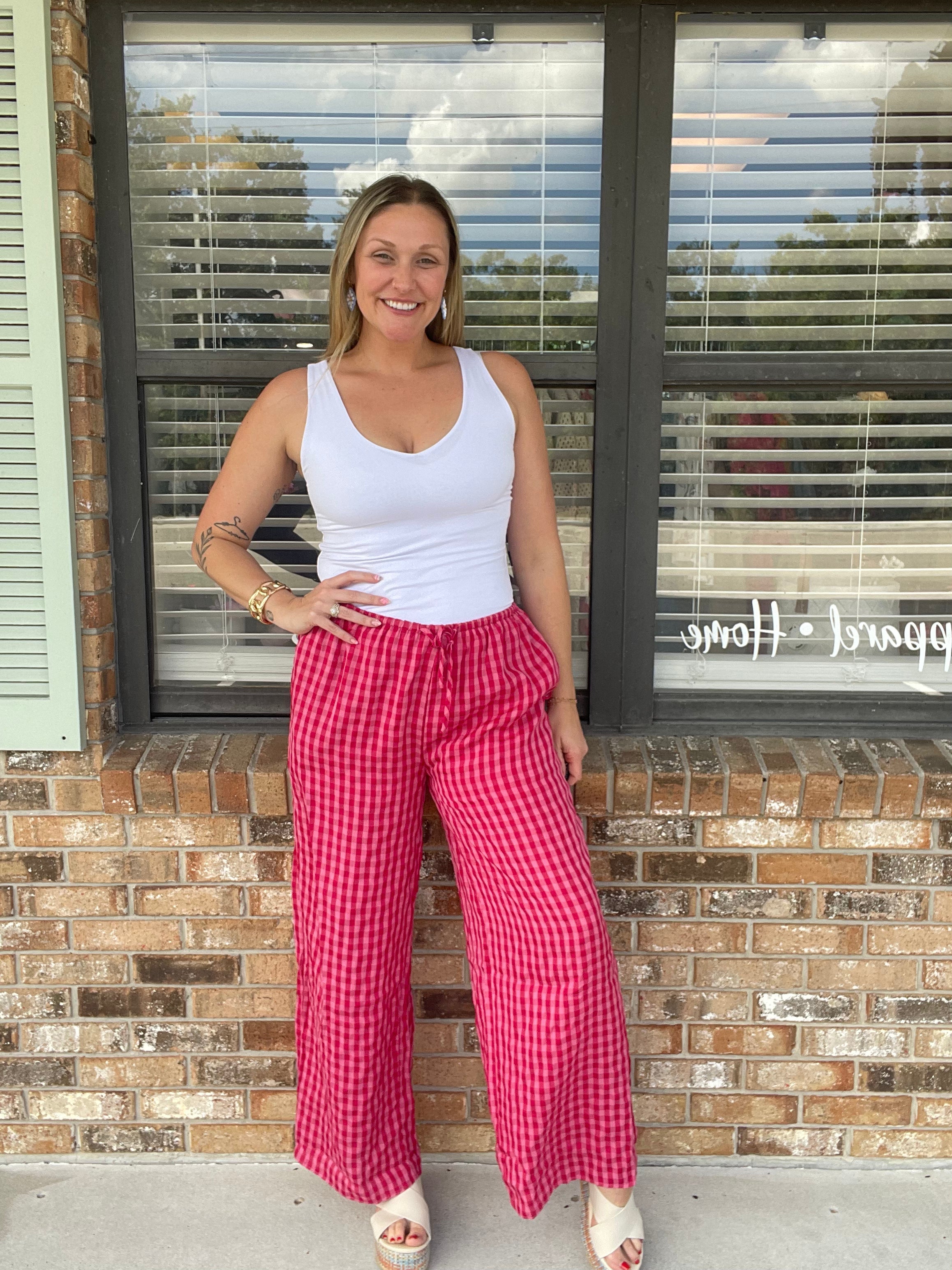 Sweet Picnic Drawstring Relaxed Pants