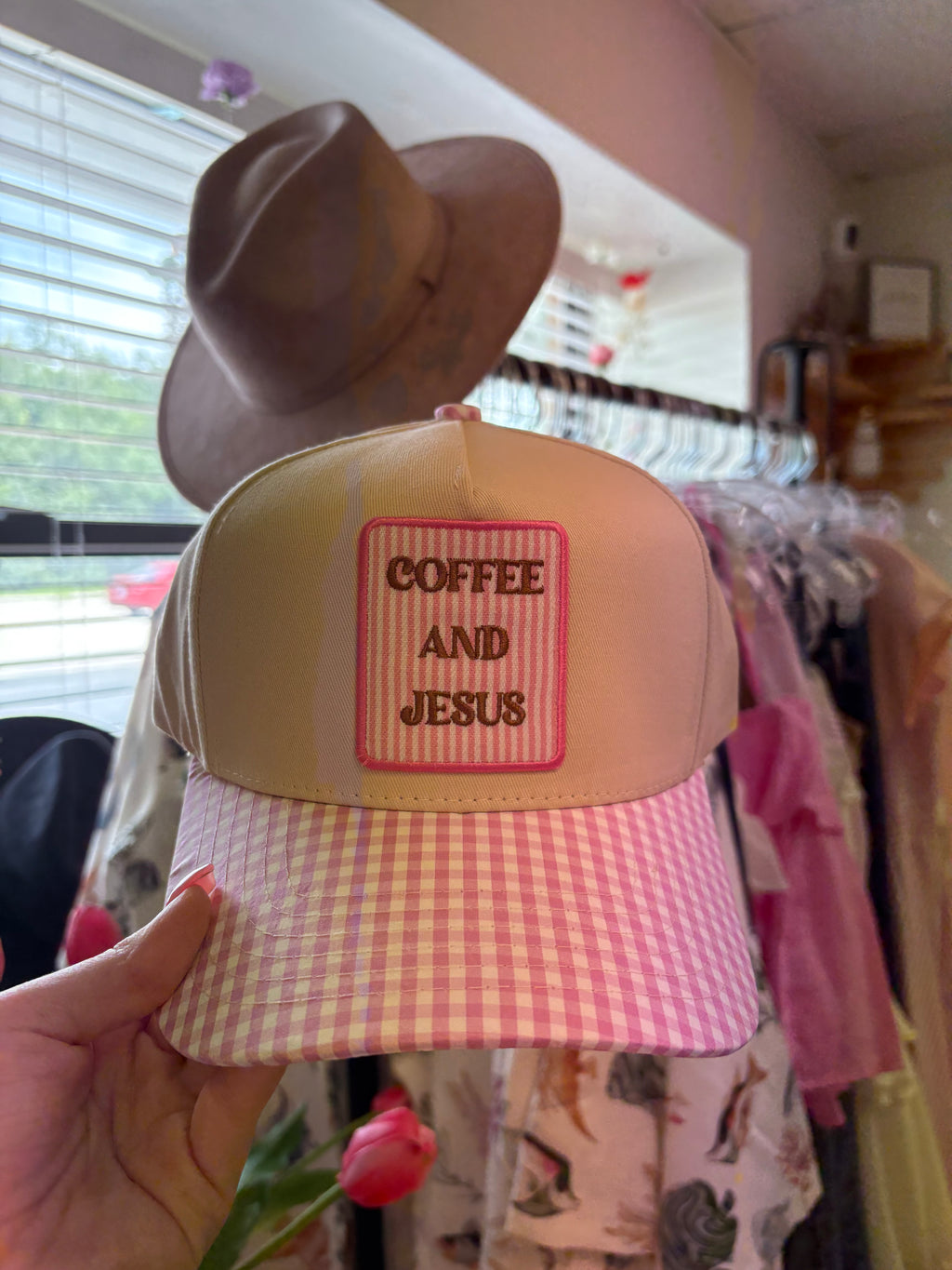 Coffee & Jesus Tucker Hat