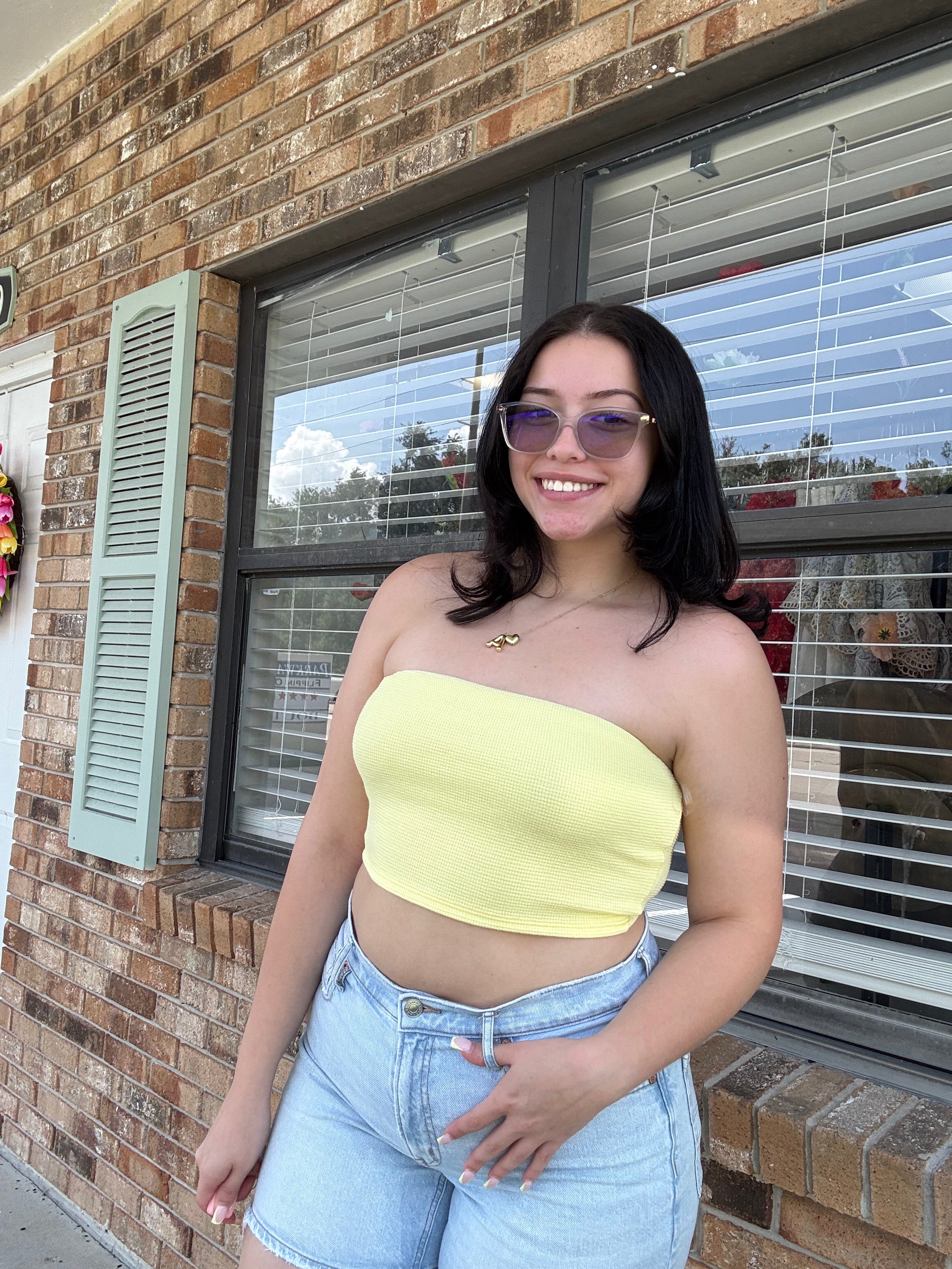 Lemon Drop Tube Top